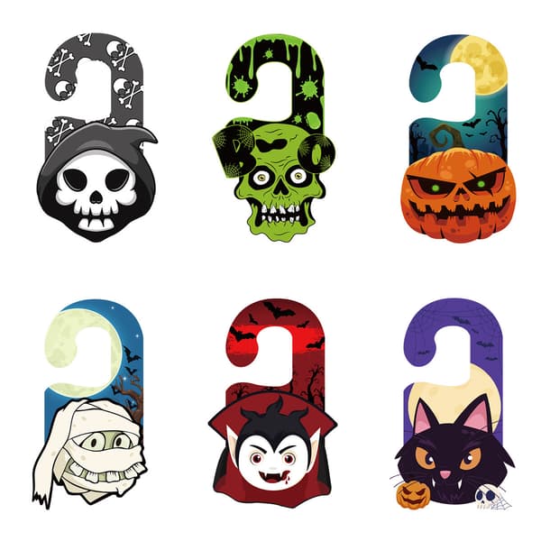 ##/6 st Halloween Dörrhängande Dekorationer, Halloween Dekoration##/