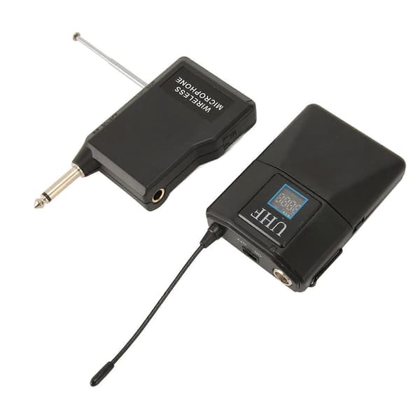Trådlös Lavalier Mikrofon Brusreducering Mini UHF Clip On Mic för Scenframträdande KTV