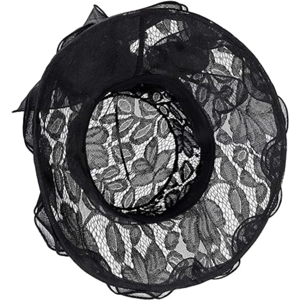 Elegant Bröllopshatt för Kvinnor - Solhatt i Spets för Strand, Resa, Sommar & Solskydd