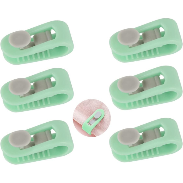 Dyneclips, Nålefri Dynebetræk Clips, 6 Styk Tykke Dyneclips