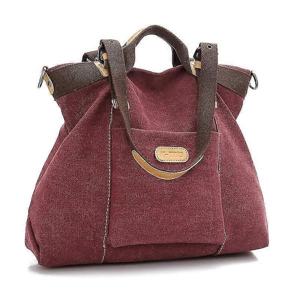 Dam Handväskor Plånböcker Canvas Väskor Casual Messenger Väskor Stora Handväskor 8 Färger Purple Coffee
