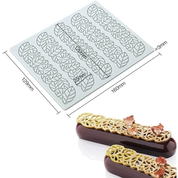 Spetsmönster Bakform, Silikon Spets Fondantformar, Sockerhantverkstryck