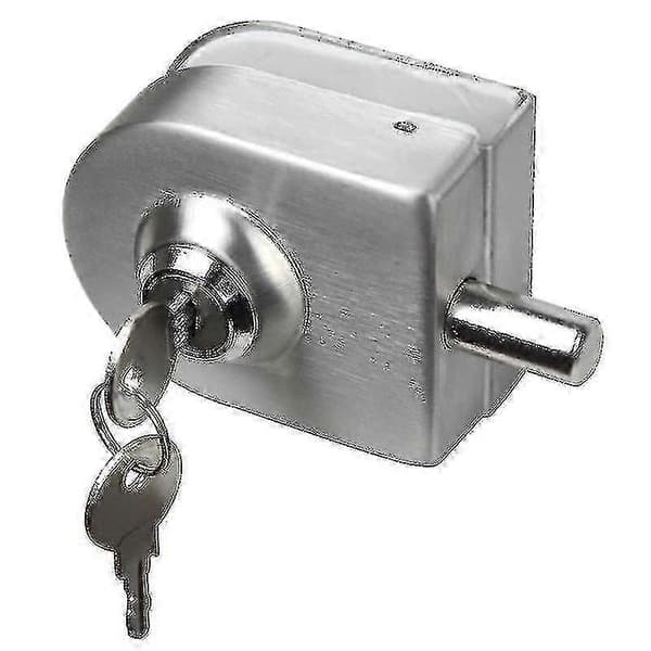 Ruostumattomasta teräksestä valmistettu lasioven lukko