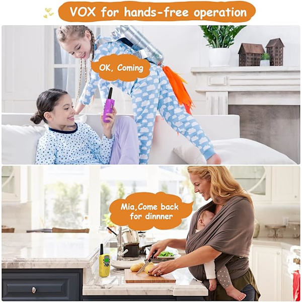 Barnens Walkie Talkie 3-pack, Leksaker för pojkar och flickor 3-12 år, Födelsedagspresent
