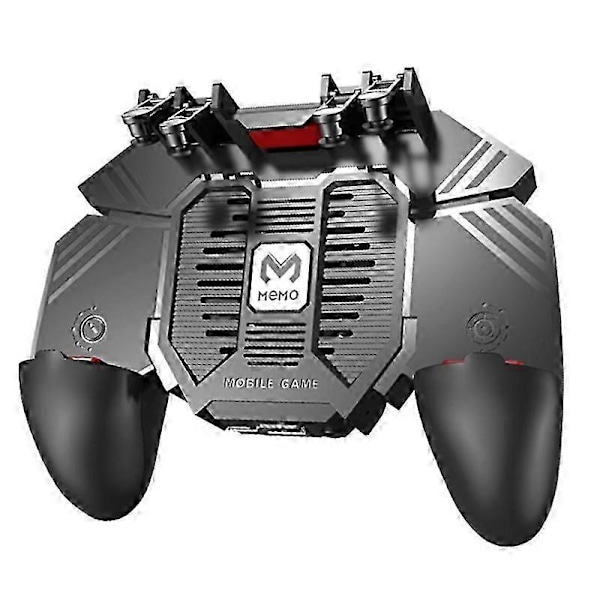 MEMO AK77 Spel Trigger Telefonkylare Fläkt Spelkontroll Pubg Kontroller med Fläkt Pubg Mobil Trigger Joystick(1200MAh)