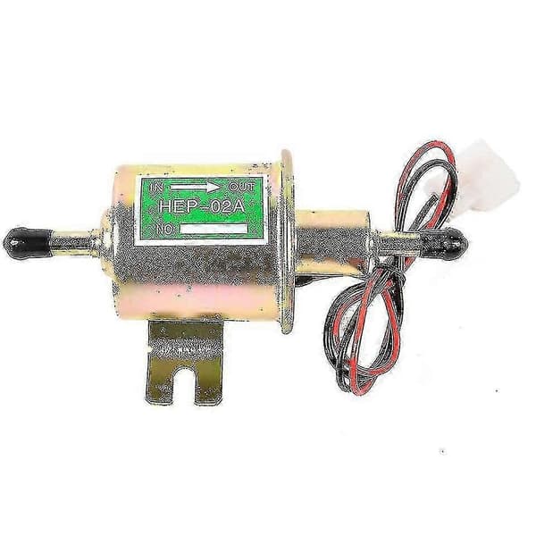 Universal 12V Drivstoffpumpe Hep-02a Elektrisk Bensin Lavtrykks Råoljepumpe