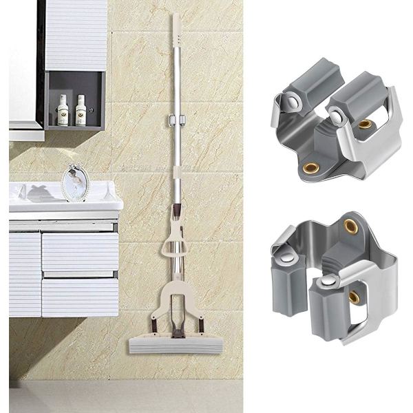 Väggmonterad Kvast- och Mopphållare, Väggmonterad Kvast- och Mopphållare, Väggmontering