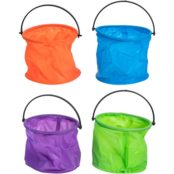 4 stk. Små Malingspande i Rummet Mini Plastik Akryl til Washi