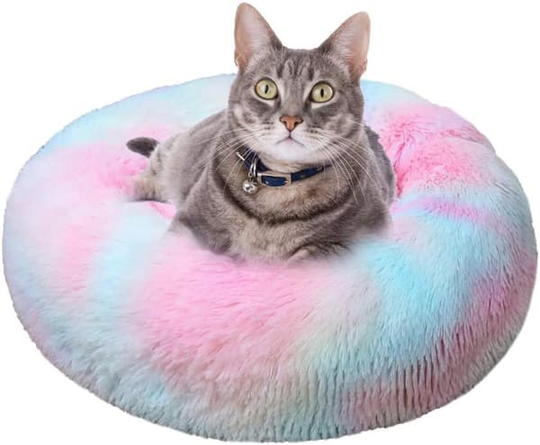 Katte- og Hunde-Sengekurve Rund Luksus Pet Donut Pude Vaskbar og