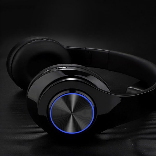 ##/Bluetooth-hörlurar över öronen, över öronen, spelheadset##/