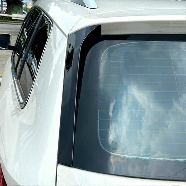2 stk. Bakrute Sidespoilere Vinge Canards Trim Erstatning for Kodiaq 2016?2021 Blank Svart