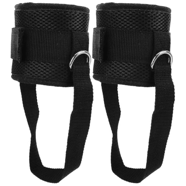 2 stk. treningsankelstropper for kabelmaskin D-ring justerbare ankelstropper mansjetter