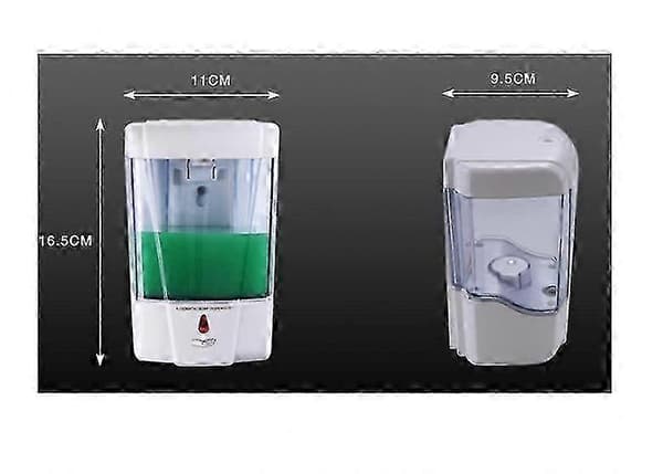 600 ml flydende sæbedispenser, automatisk IR-sensor, sæbedispenser til væg, berøringsfri