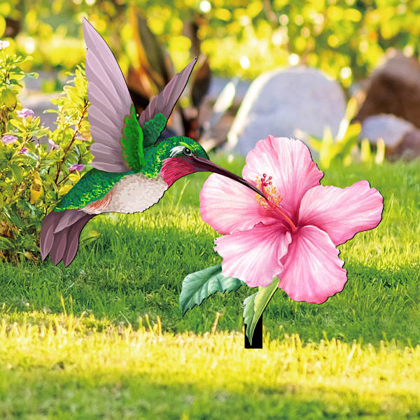 ##/3D Akryl Kolibri Blomst Patio Gulv Dekoration##/