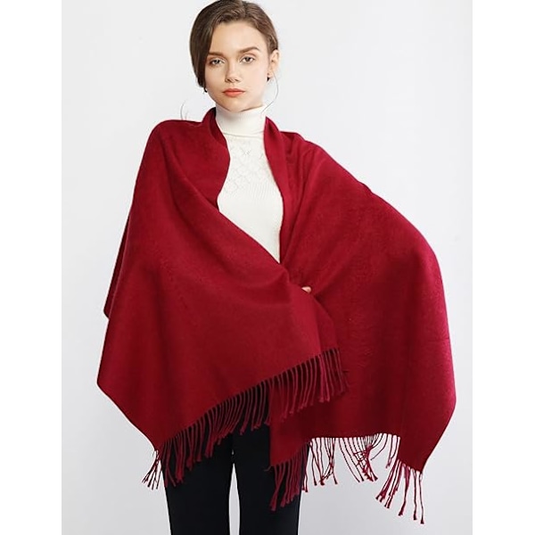 Vinter Skjerf Pashmina Sjal Wrap for Kvinner Langt Stort Varmt Tykt
