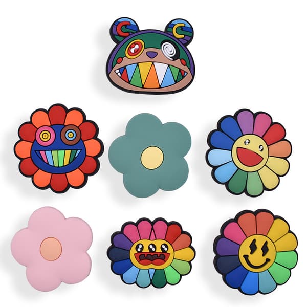 ##/13-delad uppsättning söta tecknade blomkylskåpsmagneter##/
