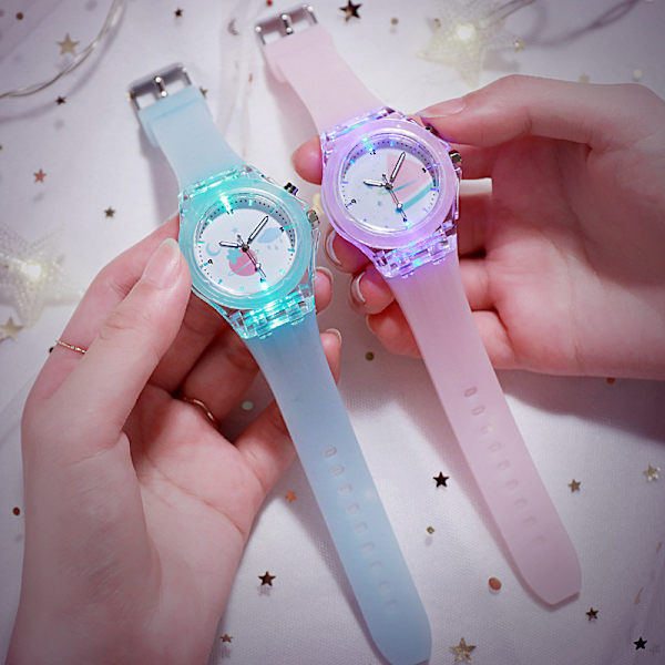 ##/Luminous barnklocka med silikonarmband##/