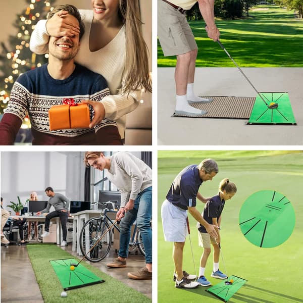 Innendørs Golf Slagsporingsmatte, Golftreningsmatte med Svingdetektering