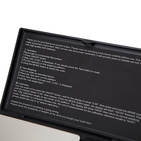500g/0.01g Digital Kjøkken- og Smykkeskala i Rustfritt Stål med LCD-Skjerm