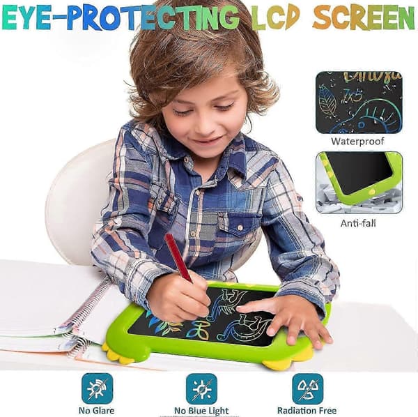 LCD Skrivetablet Børnelegetøj - 9 tommer Doodle Scribbler Board Elektroniske Tegnetabletter Læring Educ