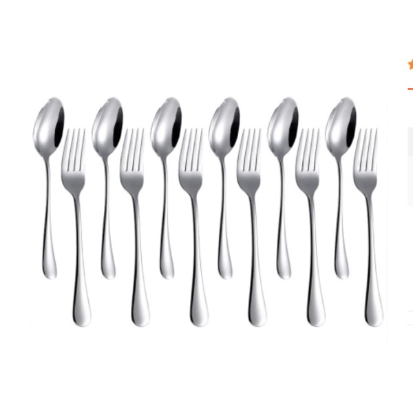 Silver Stainless Steel West cutlery family Restaurant spoon fork