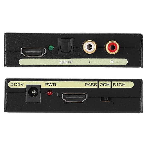 Audio Splitter HDMI HDMI AUDIO SPDIF R / L -äänisignaalimuunnin