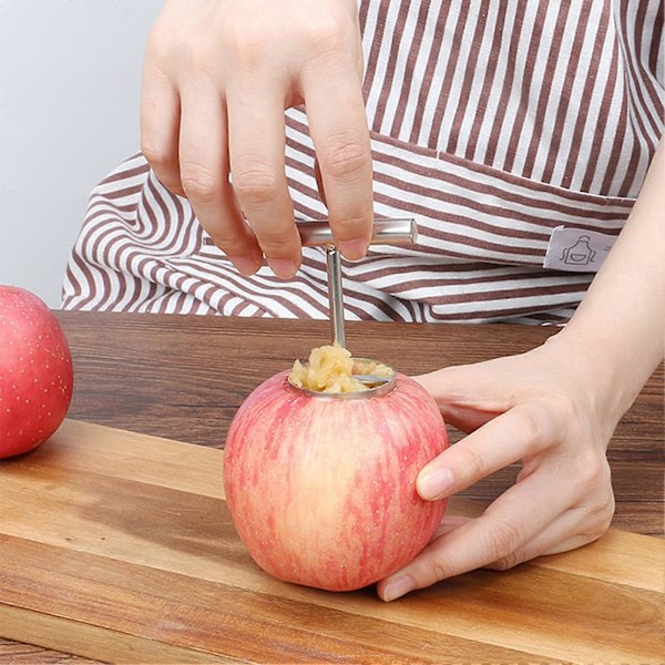 Corer Creative Easy Cut Fruktkjernefjerner i rustfritt stål for pærer Small