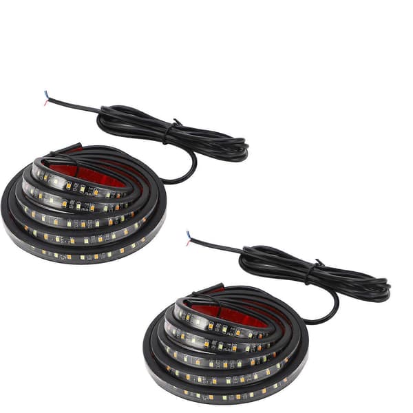 2 stk. LED-lys til trinbræt 800LM Hvidt Gult 12V til 24V til pickup trucks, SUV'er og ATV'er