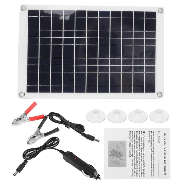 Bærbart solcellepanel 100W Monokrystallinsk 12/24V USB-udgang til biltrailere Yacht