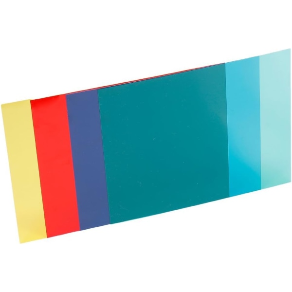 4-färgs gelfiltersats 12" x 12"/30 x 30 cm Röd Gul Grön Blå