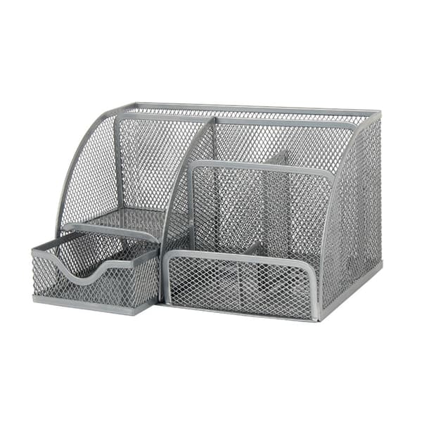 Mesh Skrivebordsopbevaringsreol Skrivebord Penholder Opbevaringsramme Stu