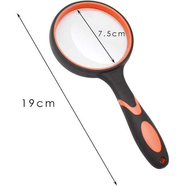 Sort og grøn forstørrelsesglas 7X, Forstørrelsesglas til børn