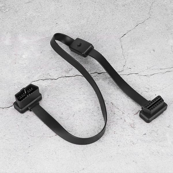 16-pin han til hun OBD2 forlængerkabel adapter med ON/OFF-kontakt