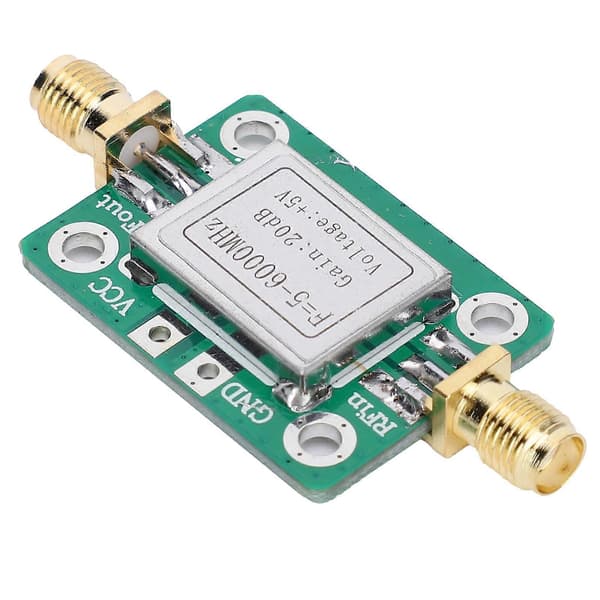 RF-modul Ultravidbånd Medium Effektforsterker med Skjermingskasse 5M-6GHz Forsterkning 20dB