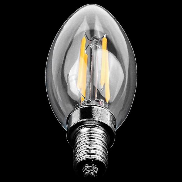 Dimbar E12 4W COB Lyspære med Glødetråd LED-lampe 10*3.5cm