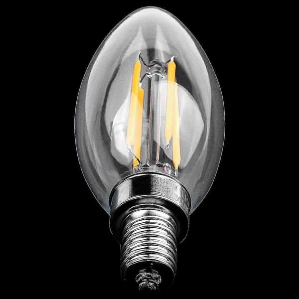 Himmennettävä E12 4W COB-kynttiläfilamentti LED-lamppu 10 * 3,5 cm
