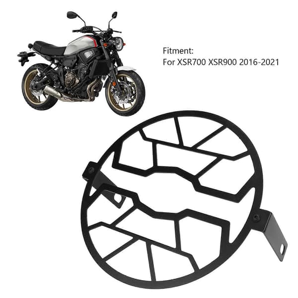 Motorsykkel frontlykt grilldeksel med brakettskrue rustfritt stål for XSR700 XSR900 2016?2021