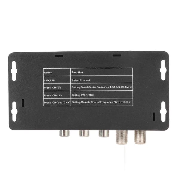 UHF-modulator TV-länkmodulator 471,25–885,25 MHz Stöd för PAL NTSC AV till RF-omvandlare IR-förlängare med IR-retur