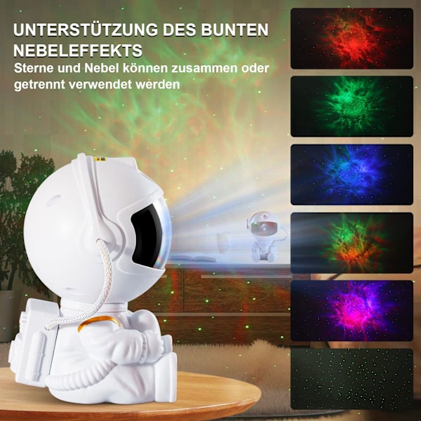LED Nattlys Astronaut Stjerne Galaxy Projektor for Barnerom