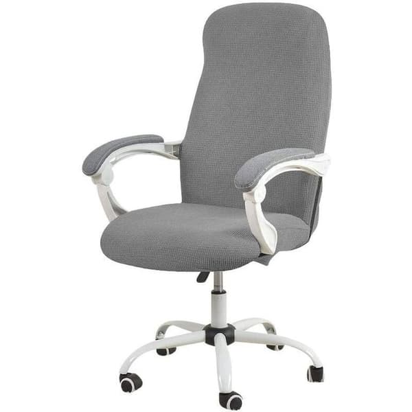 Kontorstoldeksel M-Farge Vanntett Grå Stretch Jacquard Comp