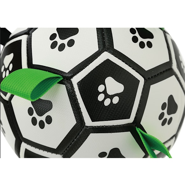 Ljusupplyst Fotbollshundboll, Hundleksak med Handtag, Fotbollshundboll