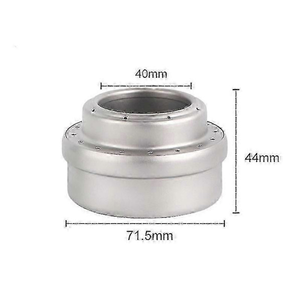Titanium Alkohol Kök Camping Mini Spritkök Alkoholbrännare för Picknick Backpacking Vandring