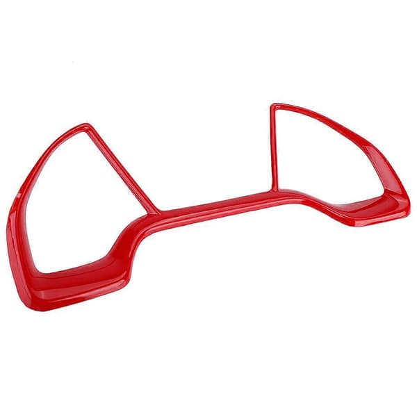Dekorativ Ram för Instrumentbräda, Rattringar, Trim för Honda Civic 10:e 2016~2018 (Röd)