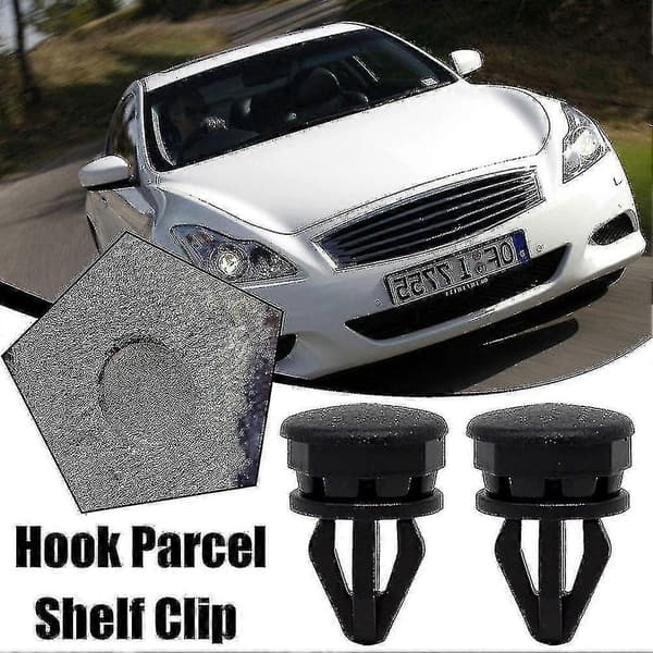 10X Klips Fasteners til Nissan Juke F15 Hooks Parcel Shelf Hanger Plastikknap)[HhhhS]