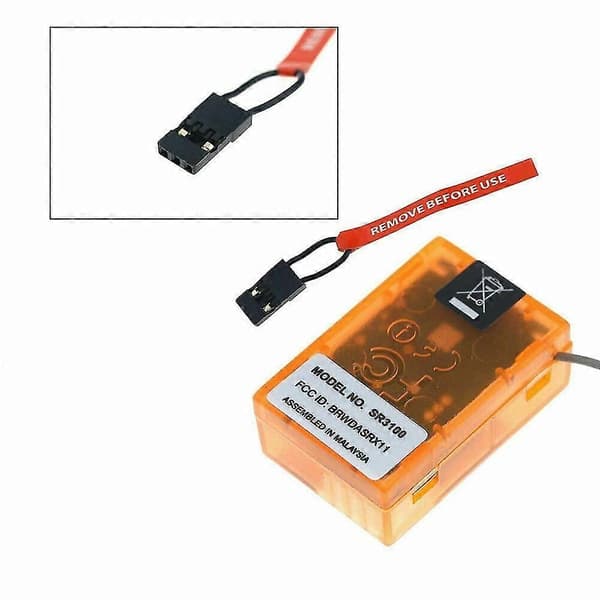 SR3100 2.4GHz 3CH RX Modtager TIL DX3R Sender RC Bil Båd