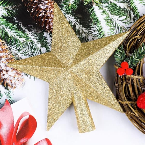 ##/Mini Glittrande Julstjärna Topp Juldekoration##/