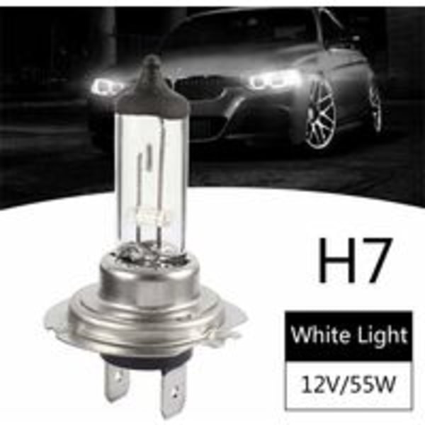 10 stk 12V H7 55W LED Halogenpærer Varmt Hvit Varig Pære For Bil