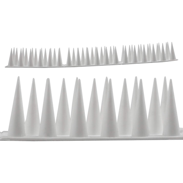 Fuglepigge, 12 stk Anti-Due Spikes 4 Meter 3 Rækker Plast An