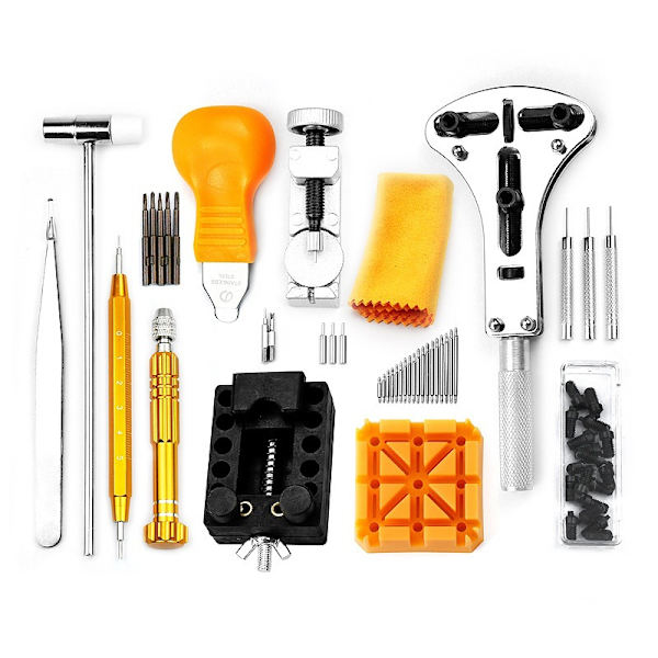 ##/Urverktygsset: 149 delar Professionellt urmakare-gåvoset Batteri##/