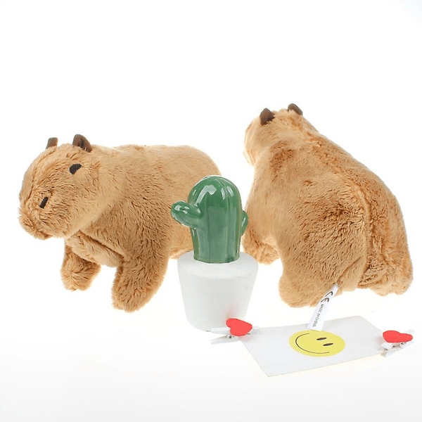 Capybara Plysdyr Sød Tegneserie Dyre Dukke